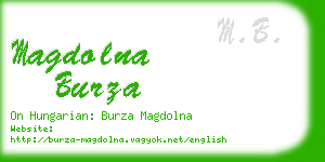 magdolna burza business card